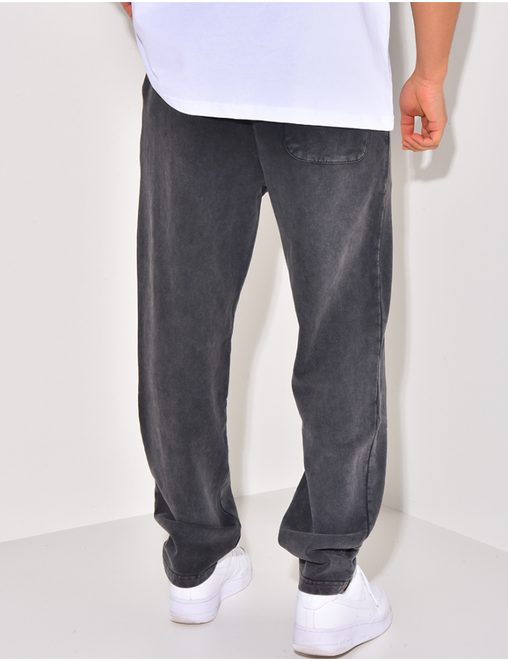 Pantalon de jogging à écriture aspect vieilli Pantalon de jogging à écriture aspect vieilli