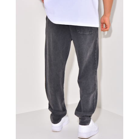 Pantalon de jogging à écriture aspect vieilli Pantalon de jogging à écriture aspect vieilli