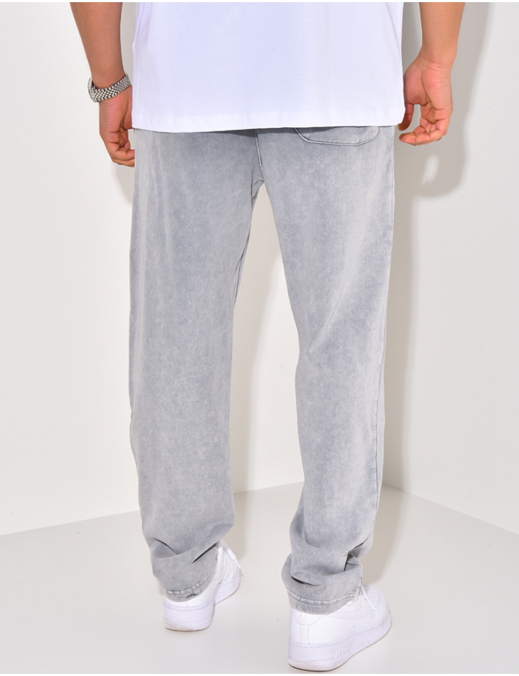 Pantalon de jogging à écriture aspect vieilli Pantalon de jogging à écriture aspect vieilli