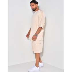 Ensemble short et t-shirt à poches Ensemble short et t-shirt à poches