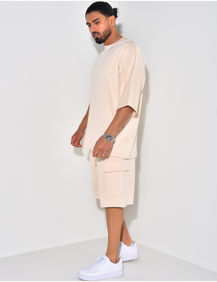 Ensemble short et t-shirt à poches Ensemble short et t-shirt à poches