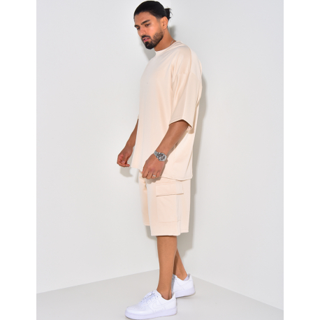 Ensemble short et t-shirt à poches Ensemble short et t-shirt à poches