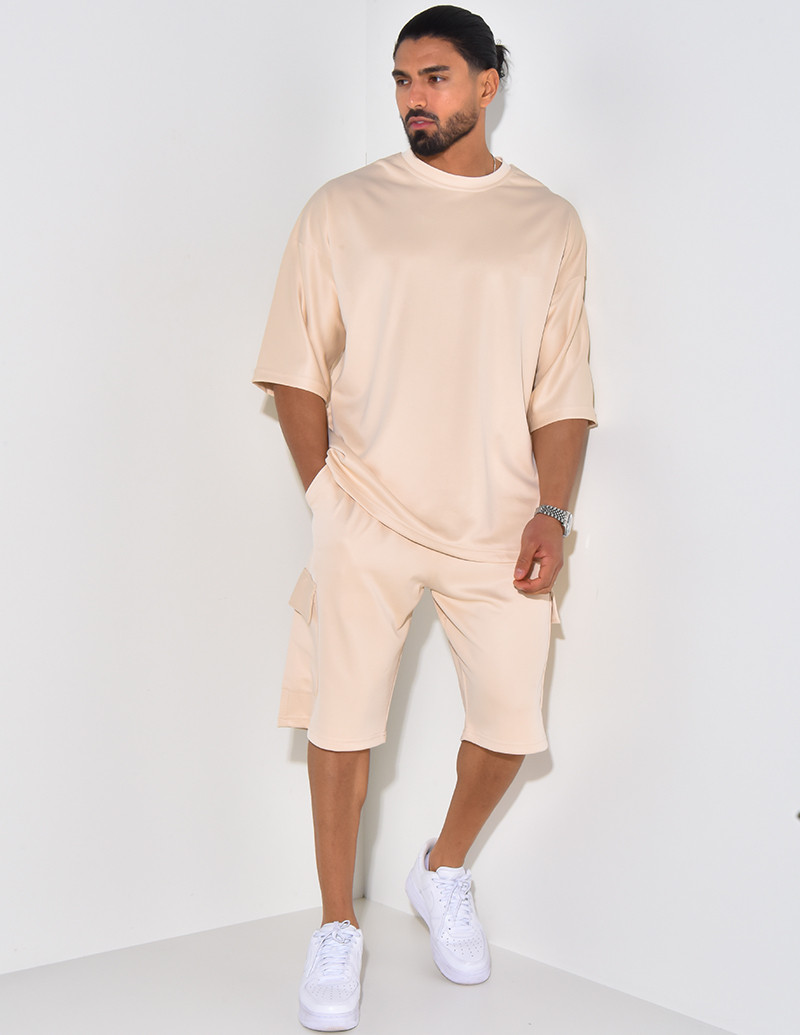 Ensemble short et t-shirt à poches