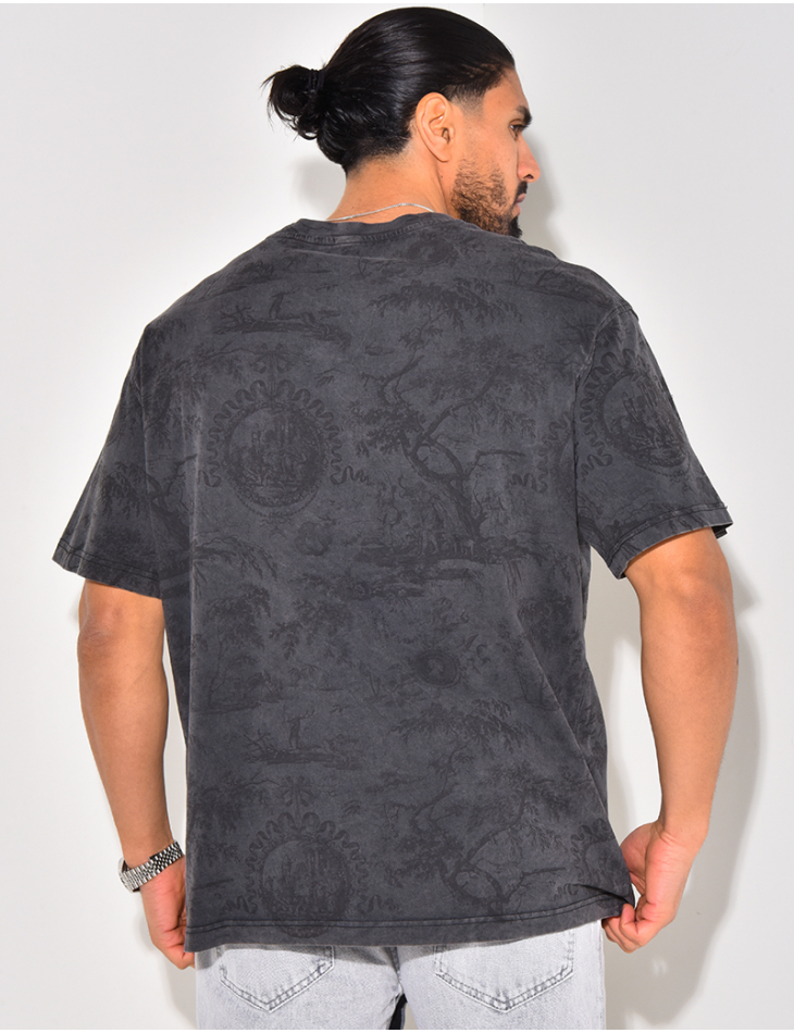 T-shirt à motif timbre T-shirt à motif timbre