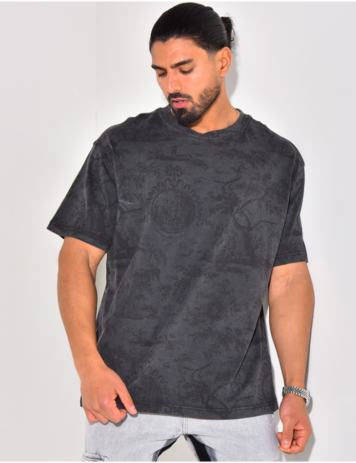 T-shirt à motif timbre T-shirt à motif timbre