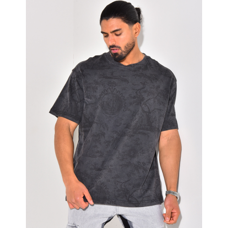 T-shirt à motif timbre T-shirt à motif timbre