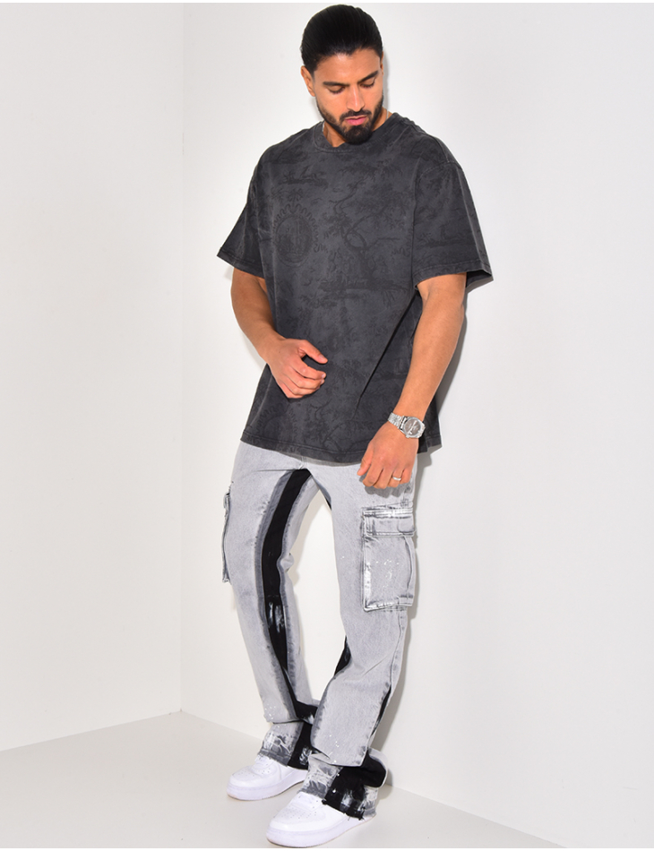 T-shirt à motif timbre T-shirt à motif timbre