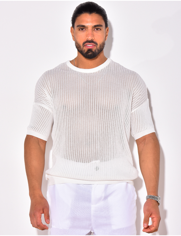 Durchbrochenes T-Shirt