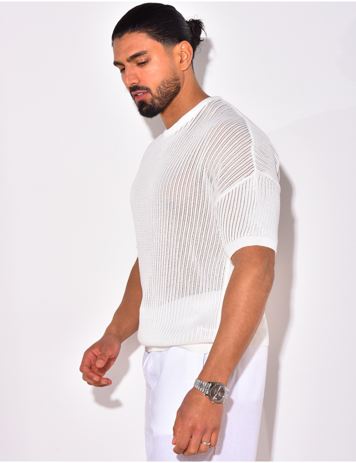 Durchbrochenes T-Shirt