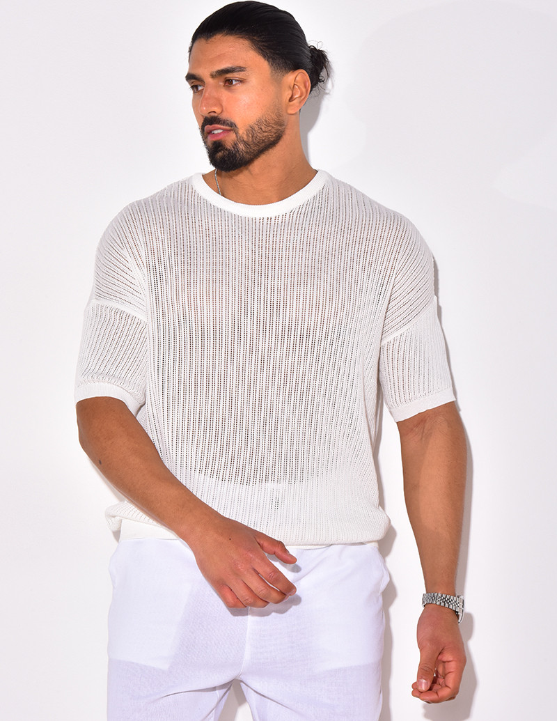 Durchbrochenes T-Shirt