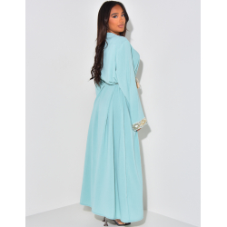 Robe abaya à sequins et cordelette
