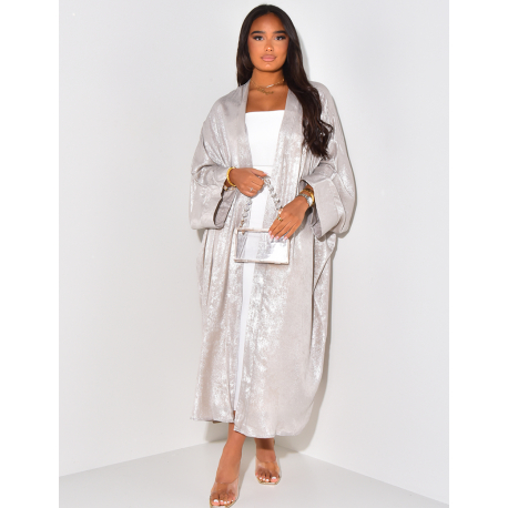 Long kimono oversize irrisé