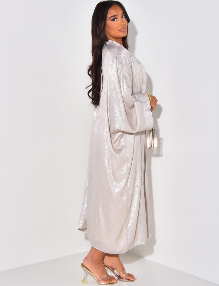 Oversized iridescent long kimono Oversized iridescent long kimono