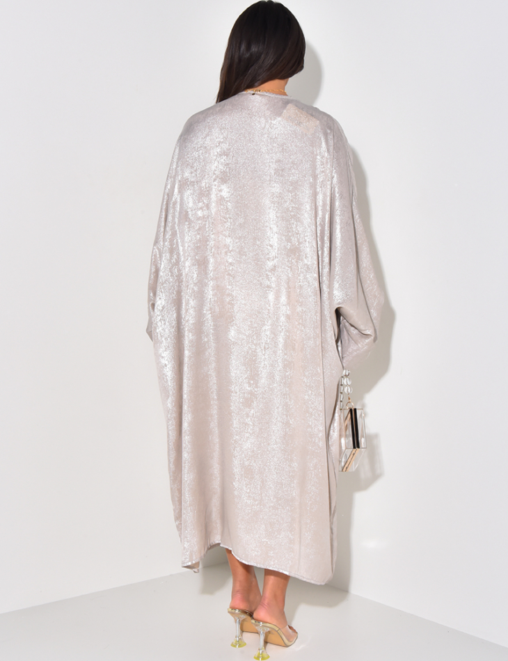 Oversized iridescent long kimono Oversized iridescent long kimono