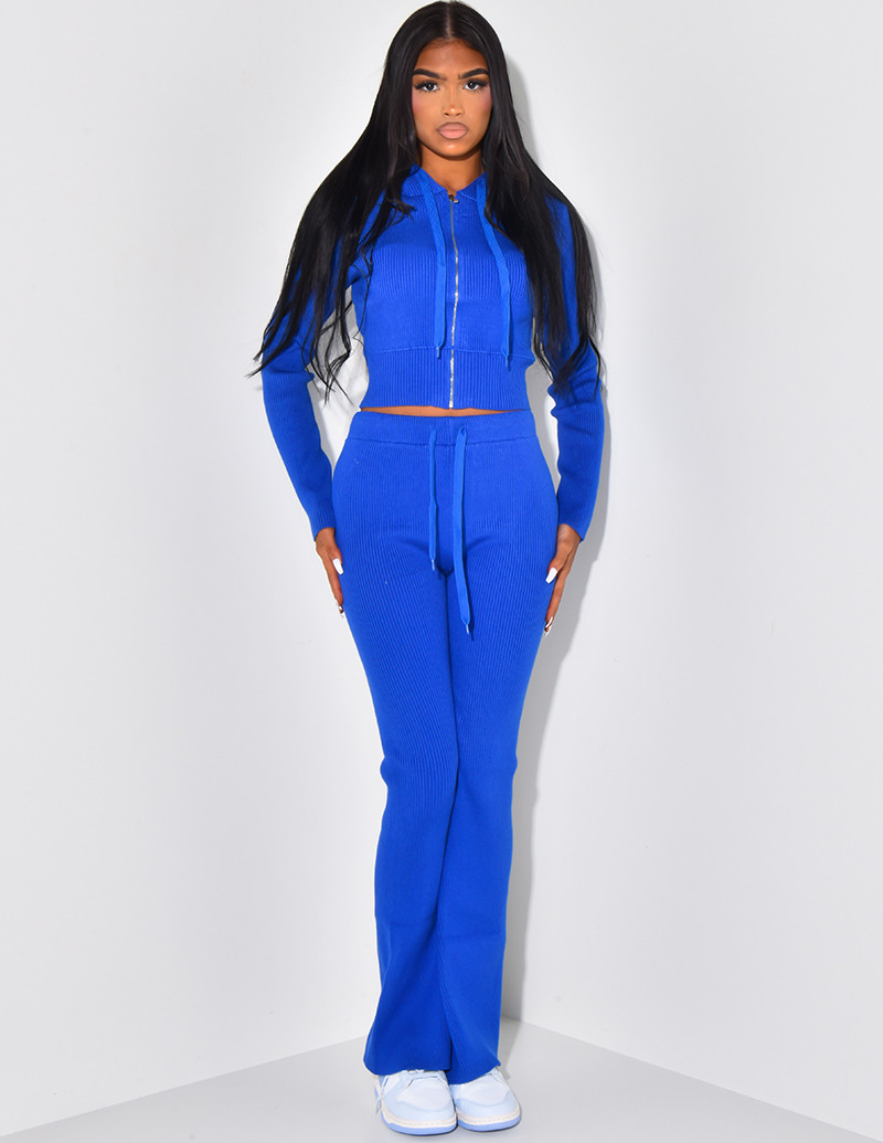 Ensemble pantalon et veste côtelé