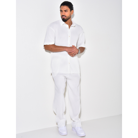 Ensemble chemise et pantalon plissée Ensemble chemise et pantalon plissée