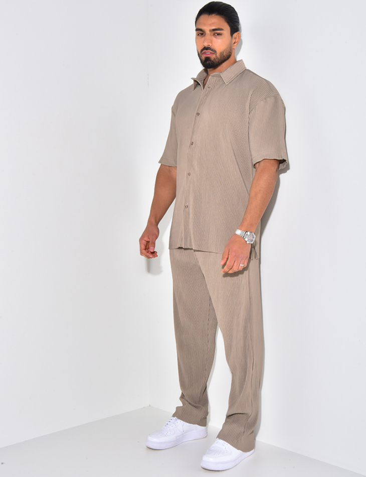 Ensemble chemise plissés Ensemble chemise plissés