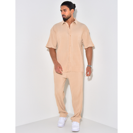 Ensemble chemise et pantalon plissée Ensemble chemise et pantalon plissée