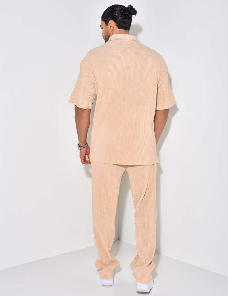 Ensemble chemise et pantalon plissée Ensemble chemise et pantalon plissée