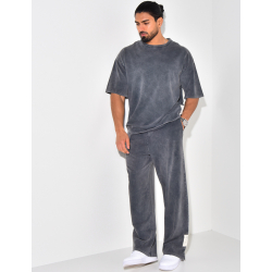 Ensemble pantalon et t-shirt délavé