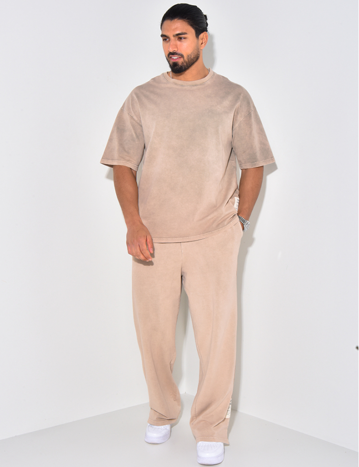 Ensemble pantalon et t-shirt délavé Ensemble pantalon et t-shirt délavé