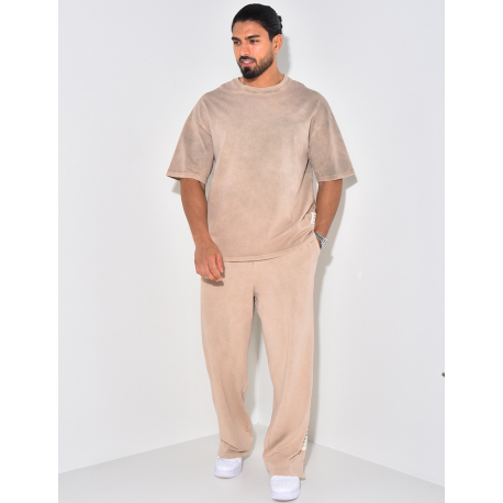 Ensemble pantalon et t-shirt délavé Ensemble pantalon et t-shirt délavé