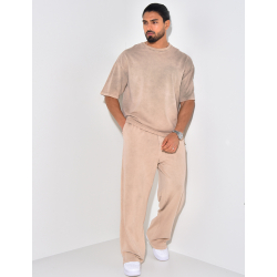 Ensemble pantalon et t-shirt délavé Ensemble pantalon et t-shirt délavé