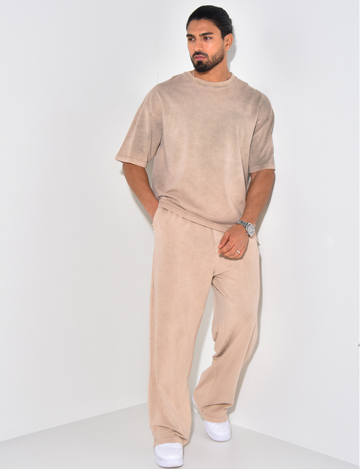 Ensemble pantalon et t-shirt délavé Ensemble pantalon et t-shirt délavé