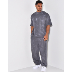 Ensemble pantalon et t-shirt à motifs Ensemble pantalon et t-shirt à motifs