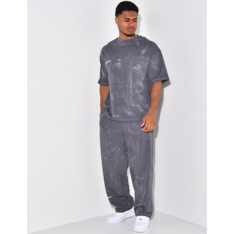 Ensemble pantalon et t-shirt à motifs