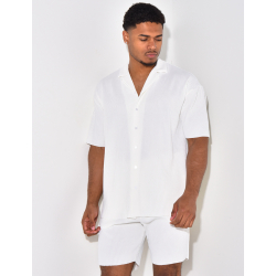 Ensmble short et chemise côtelé Ensmble short et chemise côtelé