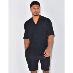 Ensmble short et chemise côtelé Ensmble short et chemise côtelé
