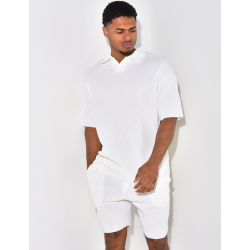Ensemble short et polo côtelé Ensemble short et polo côtelé