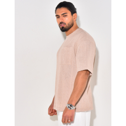 T-shirt à poche ajouré T-shirt à poche ajouré