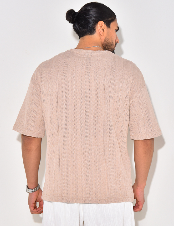 T-shirt à poche ajouré T-shirt à poche ajouré