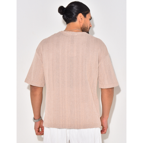 T-shirt à poche ajouré T-shirt à poche ajouré