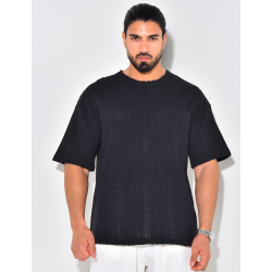 T-shirt à poche ajouré T-shirt à poche ajouré