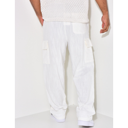 Pantalon cargo en lin Pantalon cargo en lin
