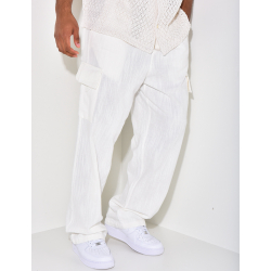Pantalon cargo en lin Pantalon cargo en lin