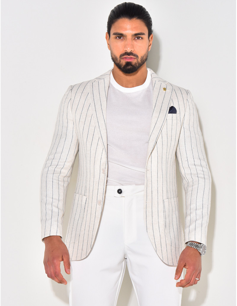 Veste de costume à rayures