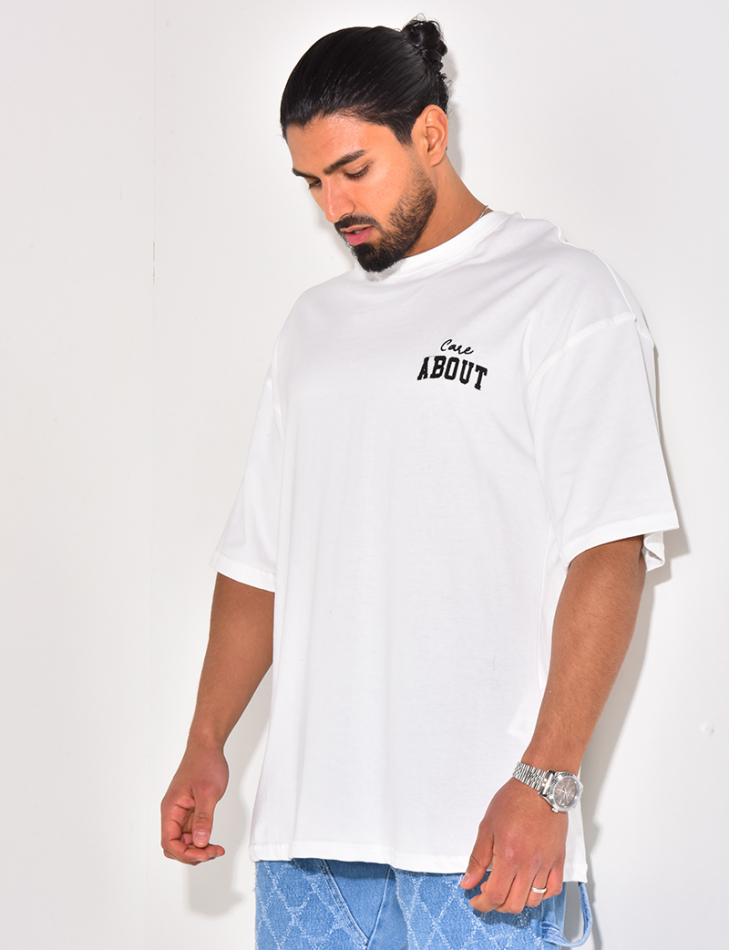 T-shirt "care about" T-shirt "care about"