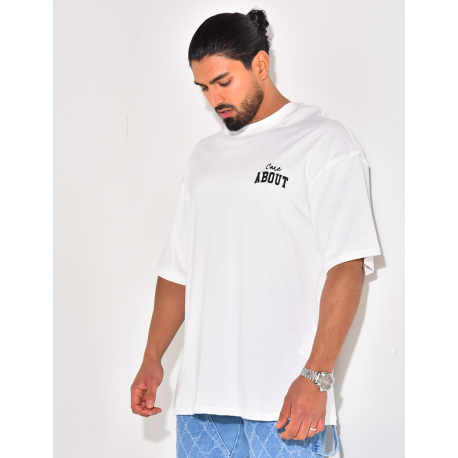 T-shirt "care about" T-shirt "care about"