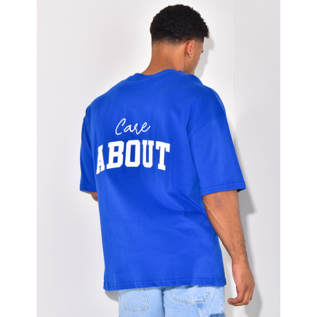 T-shirt "care about" T-shirt "care about"