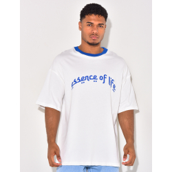 T-shirt à col côtelé  T-shirt à col côtelé