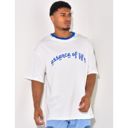 T-shirt à col côtelé  T-shirt à col côtelé