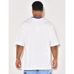 T-shirt à col côtelé  T-shirt à col côtelé