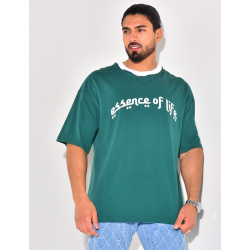 T-shirt à col côtelé T-shirt à col côtelé