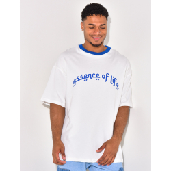 T-shirt à col côtelé  T-shirt à col côtelé