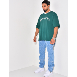 T-shirt à col côtelé T-shirt à col côtelé