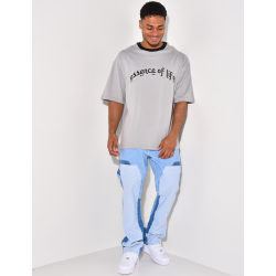 T-shirt à col côtelé "Essence of life"